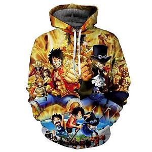 One Piece Sweatshirt The 3 Brothers Ace Sabo and Luffy OMN1111