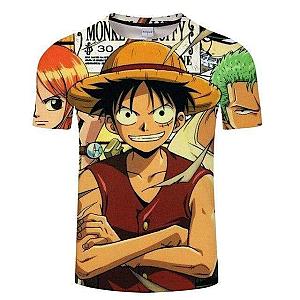 T-Shirt One Piece Luffy Nami and Zoro OMN1111