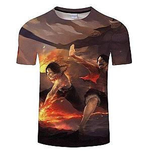 One Piece Fan Art T-Shirt Whitebeard Ace and Luffy OMN1111