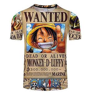 T-Shirt One Piece Wanted OMN1111