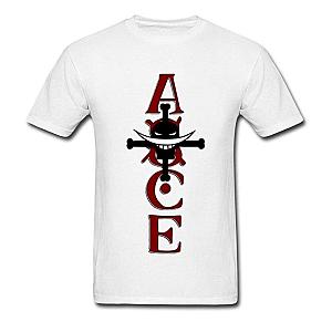 T-Shirt One Piece Ace with a Burning Fist Whitebeard Commander OMN1111