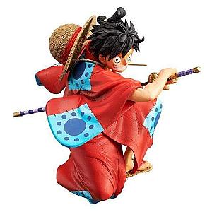 One Piece Luffy Samurai Swordfighting Figure Wano Kuni OMN1111