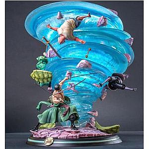 One Piece Roronoa Zoro Vs Les Hommes Poisson Statue OMN1111