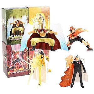 Set Of 4 One Piece Marineford Figurines OMN1111