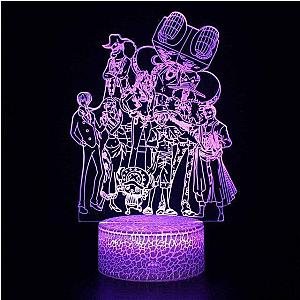 One Piece 3d Led Lamp The Mugiwara Crew Reunited OMN1111