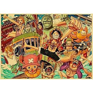 One Piece Straw Hat Crew Vacation Poster OMN1111