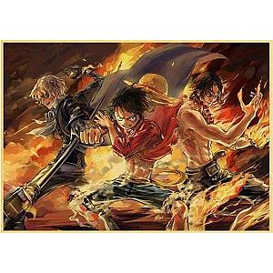 One Piece Poster Luffy, Sabo and Ace OMN1111