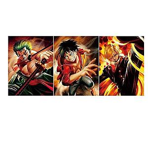 Set Of 3 One Piece Straw Hat Monster Trio Poster OMN1111