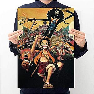 Vintage One Piece Poster The Escape of the Mugiwara OMN1111