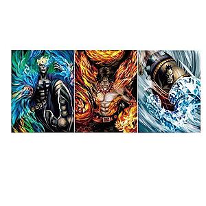 Lot 3 One Piece Poster Whitebeard's Fleet Commander OMN1111