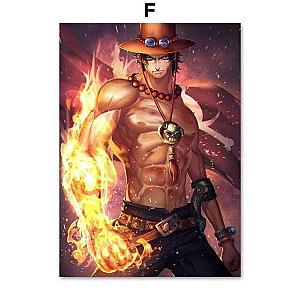 One Piece Fan Art Painting Ace With Fists of Fire OMN1111