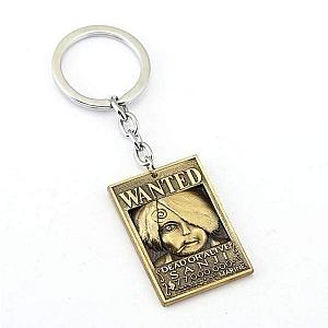 One Piece Wanted Sanji Keychain OMN1111