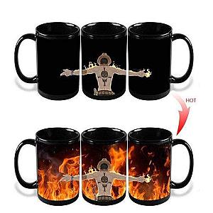 One Piece Ace Magic Mug and its Flames OMN1111