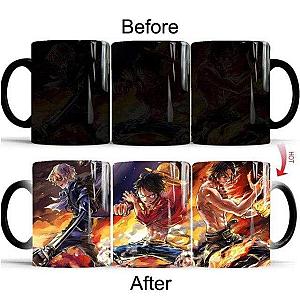 One Piece Ace Sabo And Luffy Magic Mug From Mount Corvo OMN1111