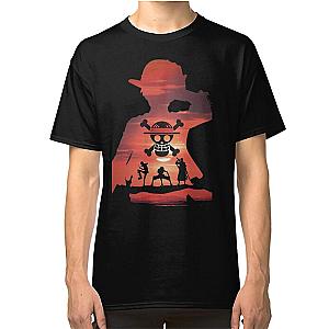 One Piece T-shirts - One Piece Luffy and Friends Sunset Classic T-Shirt