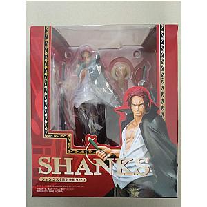 Boxed 18CM Anime ONE PIECE Red hair Shanks Hand and head replaceable PVC Action figure AL1609