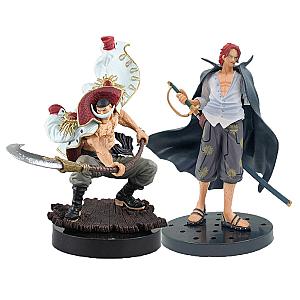 One Piece Shanks WHITE BEARD Anime Figure Newgate Edward Action Figure AL1609