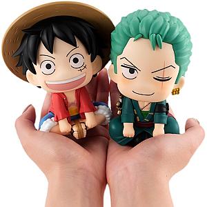 7Cm One Piece Anime Figure Monkey D Luffy Roronoa Zoro Kawaii Toys AL1609