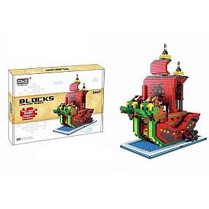 NanoBlock One Piece Kujas Boat OP1909