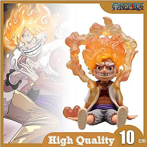 One Piece 10cm Luffy Gear 5 Sun God Nika PVC Model Action Figures