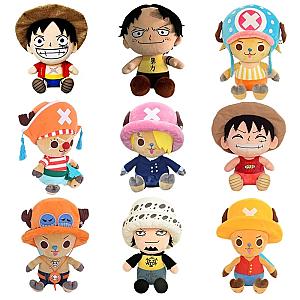 New 14-25cm One Piece Plush Toys Anime Figure Luffy Chopper Kids Xmas Gifts AL1609