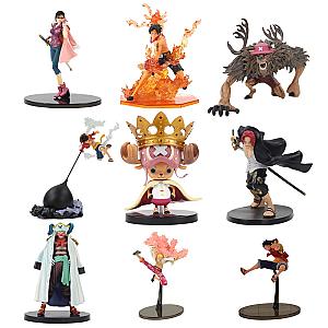 9Styles 9-25cm Scultures Big Tashigi Luffy Portgas Model Figure Collection Toy AL1609