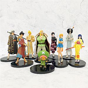 18CM Anime One Piece Kimono Luffy Figures Model Dolls Toys Kids Gifts AL1609