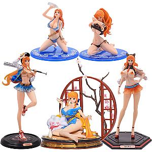 Anime One Piece Figure Nami GK Fashion Sexy Girl Figurine Toys AL1609