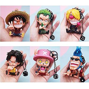 Anime One Piece Figures Model Keychains Accessories Cartoons Luffy Figures AL1609