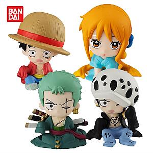 Anime One Piece Figure Gasha Nami Monkey D. Luffy Roronoa Zoro Trafalgar D. Water Law Toys AL1609