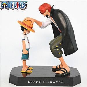 One Piece Luffy Shunks PVC Action Figures Toy 180mm One Piece Anime Monkey D Luffy Figurine Toys Doll AL1609