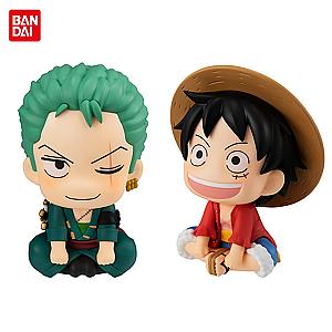 7cm Anime Figure One Piece Monkey D Luffy Roronoa Zoro Kawaii Toys Q Figural AL1609