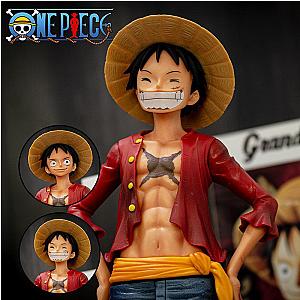 27cm Anime One Piece Figurine Ros Luffy PVC Statue Action Figure AL1609