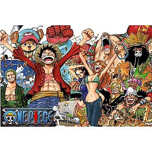 One Piece Puzzles - 1000 Piece One Piece Puzzle Jumping for Joy OMS0911