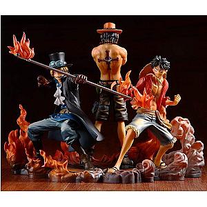 One Piece Action Figures - Ace Luffy And Sabo One Piece figure OMS0911