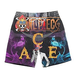 One Piece Short - Ace Mera Mera No Mi One Piece Bath Short OMS0911