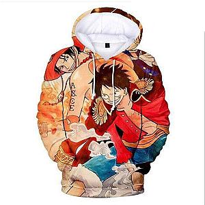 One Piece Hoodies - Ace, Sabo and Luffy One Piece Sweatshirt OMS0911