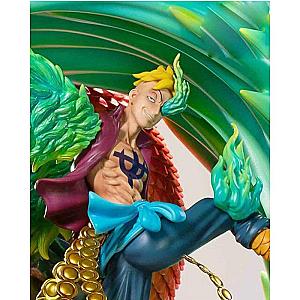 One Piece Figures &amp; Toys - Collector Statue Ace And Marco Fire Dragon And Blue Flame Phoenix OMS0911