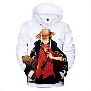 One Piece Hoodies - Mugiwara No Luffy One Piece Sweatshirt OMS0911