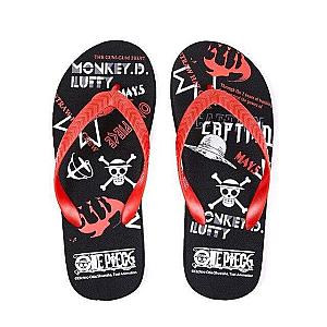 One Piece Slippers - Mugiwara Symbol One Piece Flip Flops OMS0911