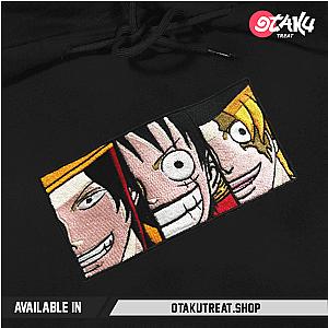 Luffy Ace Sabo One Piece Embroidered Hoodie / T-shirt