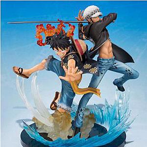 One Piece Action Figures - Monkey D Luffy and Trafalgar D Water Law One Piece figure OMS0911