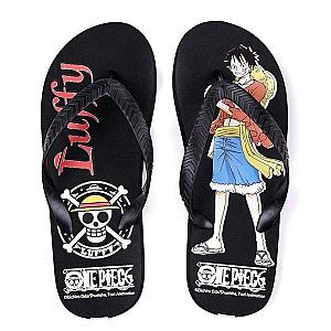 One Piece Slippers - Monkey D Luffy One Piece flip flops OMS0911