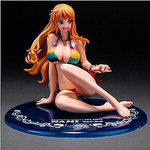 One Piece Action Figures - Nami One Piece Figure In Multicolor Bikini OMS0911