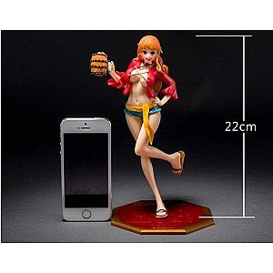 One Piece Action Figures - Nami The Thief One Piece Figure In Luffy's Outfit OMS0911