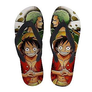 One Piece Slippers - One Piece flip flops Zoro and Luffy OMS0911