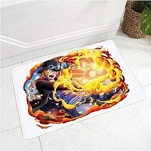 One Piece Rugs - Sabo One Piece Shower Mat Mera Mera No Mi OMS0911