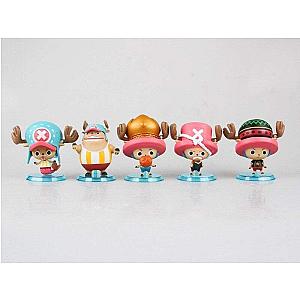 One Piece Action Figures - Set Of 5 Tony Chopper Figures OMS0911