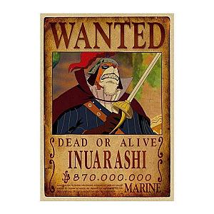 One Piece Posters - Wanted Search Notice Inuarashi OMS0911