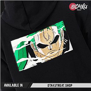 Zoro Front Swoosh & Back Design OT Embroidered Hoodie